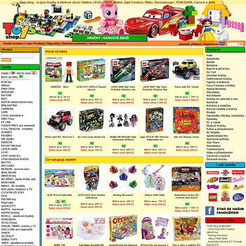 Toys shop - eshop s hrakami a darkovm zbom